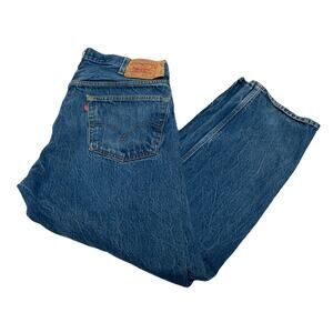 Levi’s 501 Blue Jeans 40x32 Button Fly Straight Leg Men’s Denim Pants